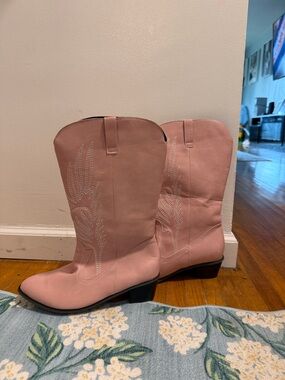Women's Pink Western Cowboy Boots